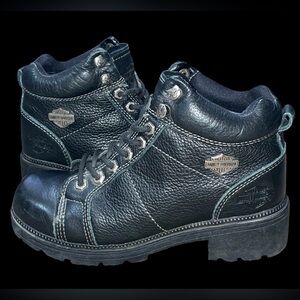 Harley Davidson Tyler Black Leather Chukka Riding Boots Women’s 6 1/2 #84280